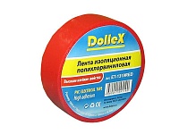 Изолента ПВХ (PVC) 19ммx9,10м красная (уп. 10 шт) "DolleX"