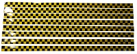 Наклейка-молдинг"Такси" наруж. 4*100см, к-т 8 шт,  желт.+черн.