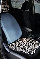 Накидка на сиденье "ЛИПУЧКА" Сафари (серый/леопард) полный комплект