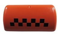 Световое табло "TAXI" на магните "Шашечки" оранжевый , аналог Освар "АНТЕЙКО"