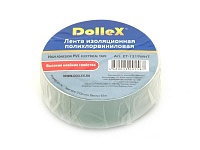 Изолента ПВХ (PVC) 19ммx9,10м белая (уп. 10 шт) "DolleX"