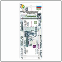 Ароматизатор "Деньги 1000₽" АнтиТабак (тип Ёлочка) (уп. 25 шт)