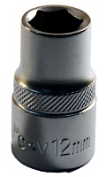 Головка 6 гранная 1/2 " короткая 12мм