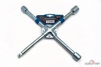 Ключ бал. крест (17*19*21*1/2)  с усиленным центром матовый