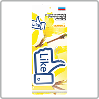 Ароматизатор "Лайк" Ваниль (тип Ёлочка) (уп. 25 шт)