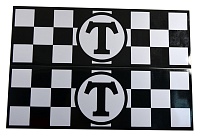 Полоса магнитная быстросъемная "ТАКСИ-ШАШЕЧКИ" 10*30см, к-т2шт, белый