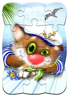 ПАЗЛЫ "Моряк !" мягкие на магните (12 элементов) (14*20 см.) "АНТЕЙКО" 