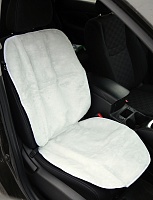 Накидка на сиденье меховая 54*120 (иск. мех) (белый) (1шт.) "АНТЕЙКО"