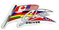 Наклейка "Club Driver  наруж. полноцветная 7х9см