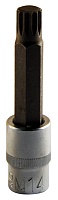 Головка (1/2";L=100mm) со вставкой SPLINE M14 "Professional"  АвтоDело