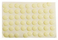 Заклёпка-наклейка (1см) белая (54шт.)