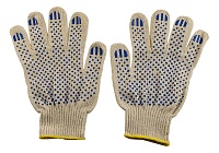 Перчатки х/б с ПВХ (10кл) 5 н.