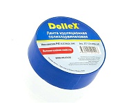 Изолента ПВХ (PVC) 19ммx9,10м синяя (уп. 10 шт) "DolleX"