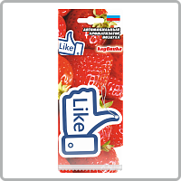 Ароматизатор "Лайк" Клубника (тип Ёлочка) (уп. 25 шт)