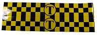 Полоса магнитная быстросъемная "ТАКСИ-ШАШЕЧКИ" 7,5*50 см, к-т 2шт, жел.+черн