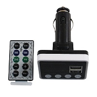 MP3 FM модулятор FM-010-2 (2usb),( I-10, AUX-выход,дисп)лей ,пульт