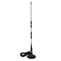 Антенна "АНТЕЙ-901" SMA (2катушки, 7 dB) 3м. моб. связи GSM 900/1800 на магните (кор.40 шт.)