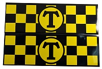 Полоса магнитная быстросъемная "ТАКСИ-ШАШЕЧКИ" 10*30см, к-т2шт, желтый