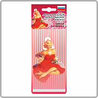 Ароматизатор "Девушки" Клубника (тип Ёлочка) (уп. 25 шт)