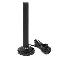 Антенна "АНТЕЙ-2600M" SMA (10 dB) 5м. моб.связи GSM/3G,WiFi,LTE(4G) на магните 