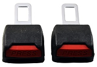 Фиксатор ремня безопасности(обманка) XSJ-201 металл (2 шт.к-т)