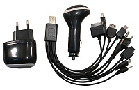 Заряд. устройство для телефона в прикур.+з/у 220В на 10 мод.с USB входом