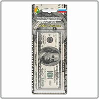 Ароматизатор "Деньги Доллар" Новая машина (тип Ёлочка) (уп. 25 шт)