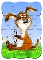 ПАЗЛЫ "Поехали !" мягкие на магните (12 элементов) (14*20 см.) "АНТЕЙКО" 