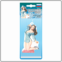 Ароматизатор "Девушки" Морской бриз (Океан) (тип Ёлочка) (уп. 25 шт)